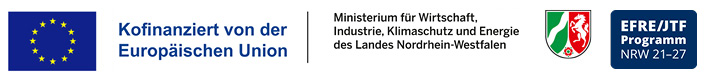 kofinanziert von der europäischen Union, EFRE/JTF Programm NRW 21-27